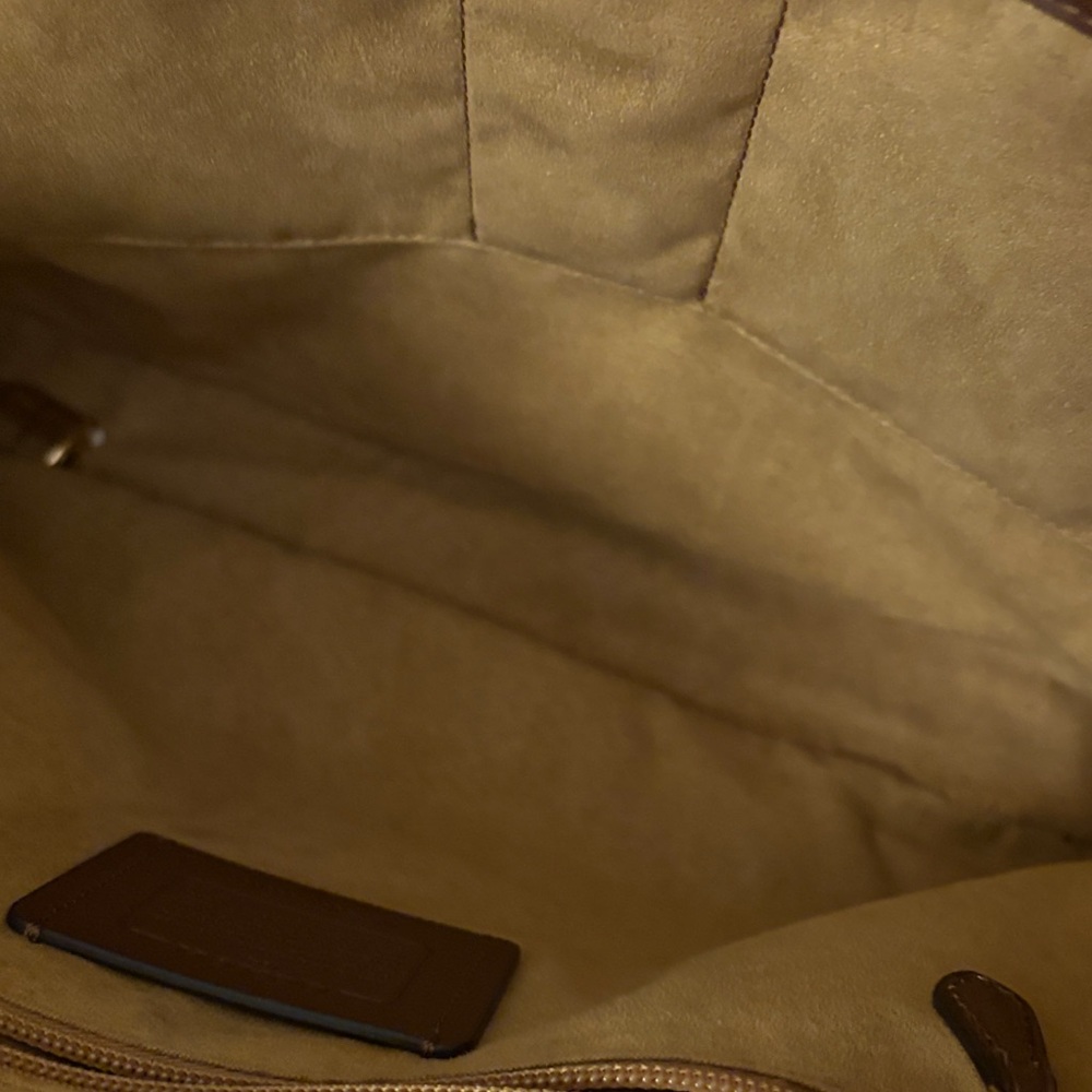 Coach Tan Leather Men's Briefcase - Picture 5 of 8
